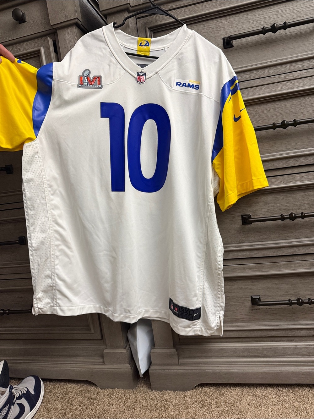 Nike Los Angeles Rams #10 White & Yellow Game Jersey